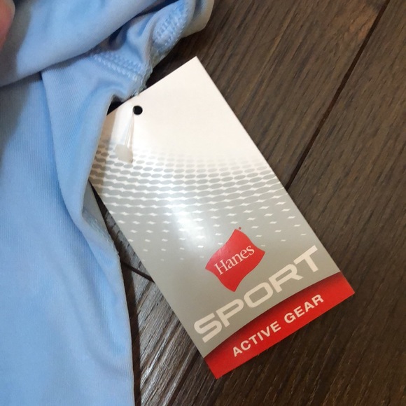 Donated!!!!!Last chance ❗️NWT Hanes Sport Long Sleeved Tee Blue - Picture 3 of 7